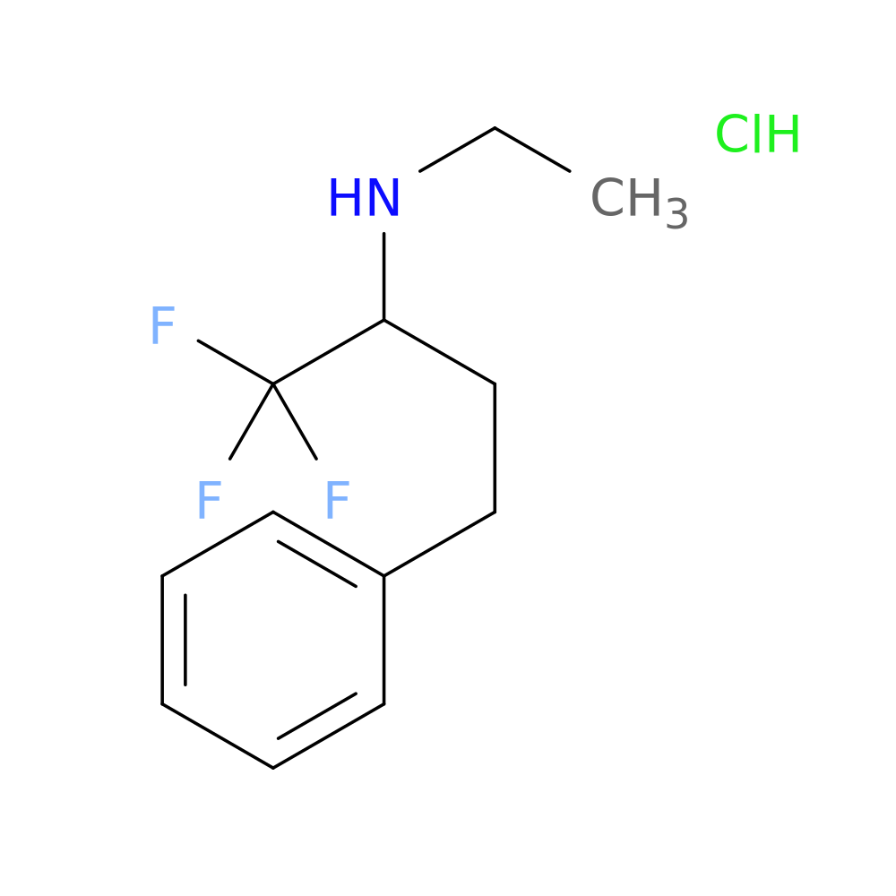 ethyl(1,1,1-trifluoro-4-phenylbutan-2-yl)amine hydrochloride