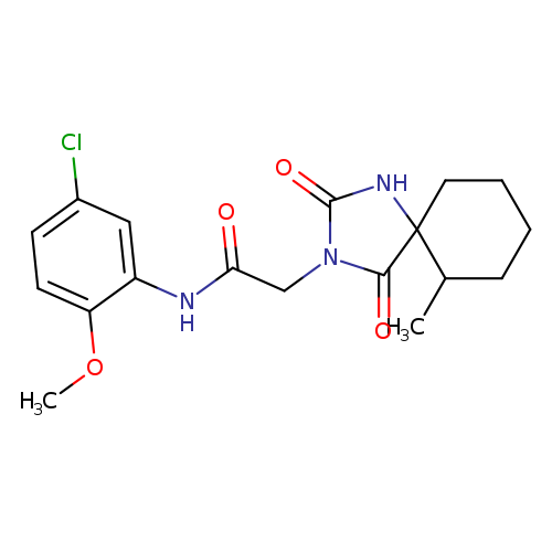 N-(5-chloro-2-methoxyphenyl)-2-{6-methyl-2,4-dioxo-1,3-diazaspiro[4.5]decan-3-yl}acetamide