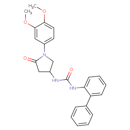 1-{[1,1'-biphenyl]-2-yl}-3-[1-(3,4-dimethoxyphenyl)-5-oxopyrrolidin-3-yl]urea