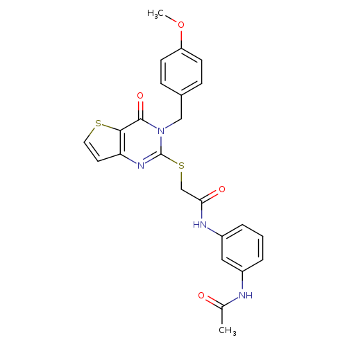 N-(3-acetamidophenyl)-2-({3-[(4-methoxyphenyl)methyl]-4-oxo-3H,4H-thieno[3,2-d]pyrimidin-2-yl}sulfanyl)acetamide