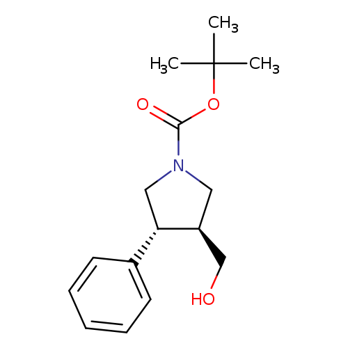 1-Pyrrolidinecarboxylic acid, 3-(hydroxymethyl)-4-phenyl-,1,1-dimethylethyl ester, (3R,4S)-rel-