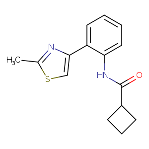 N-[2-(2-methyl-1,3-thiazol-4-yl)phenyl]cyclobutanecarboxamide