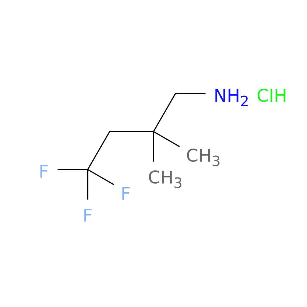 4,4,4-trifluoro-2,2-dimethylbutan-1-amine hydrochloride