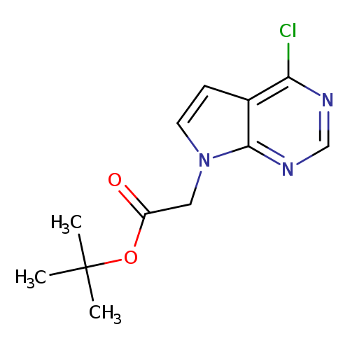 tert-butyl 2-{4-chloro-7H-pyrrolo[2,3-d]pyrimidin-7-yl}acetate