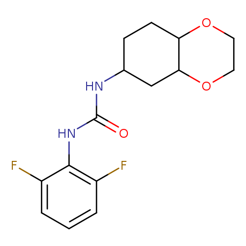 3-(2,6-difluorophenyl)-1-(octahydro-1,4-benzodioxin-6-yl)urea