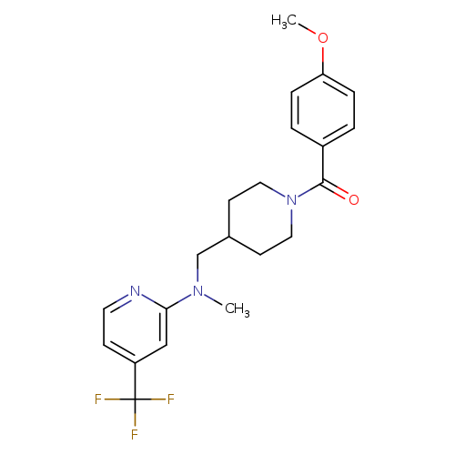 N-{[1-(4-methoxybenzoyl)piperidin-4-yl]methyl}-N-methyl-4-(trifluoromethyl)pyridin-2-amine