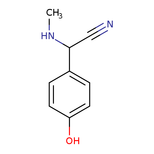 2-(4-hydroxyphenyl)-2-(methylamino)acetonitrile