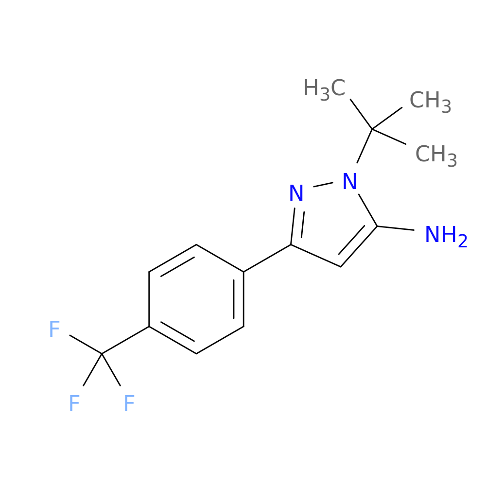 1-tert-butyl-3-[4-(trifluoromethyl)phenyl]-1H-pyrazol-5-amine