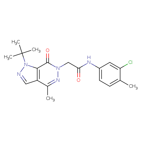 2-{1-tert-butyl-4-methyl-7-oxo-1H,6H,7H-pyrazolo[3,4-d]pyridazin-6-yl}-N-(3-chloro-4-methylphenyl)acetamide
