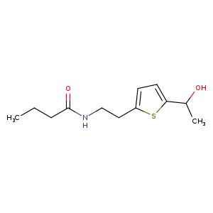 N-{2-[5-(1-hydroxyethyl)thiophen-2-yl]ethyl}butanamide