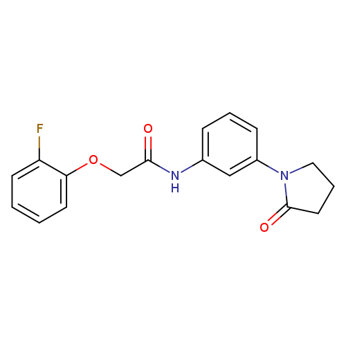 2-(2-fluorophenoxy)-N-[3-(2-oxopyrrolidin-1-yl)phenyl]acetamide