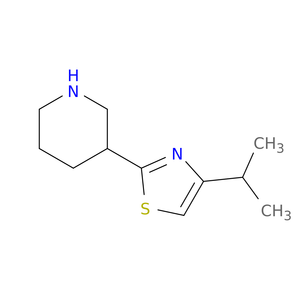 3-[4-(propan-2-yl)-1,3-thiazol-2-yl]piperidine