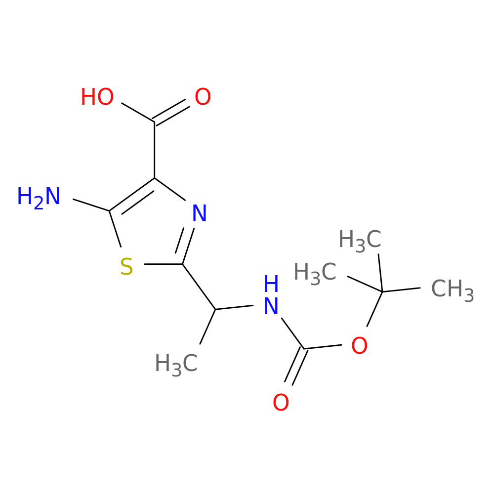 5-amino-2-(1-{[(tert-butoxy)carbonyl]amino}ethyl)-1,3-thiazole-4-carboxylic acid