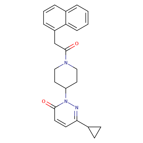 6-cyclopropyl-2-{1-[2-(naphthalen-1-yl)acetyl]piperidin-4-yl}-2,3-dihydropyridazin-3-one