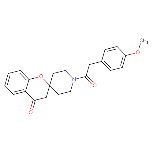 1'-[2-(4-methoxyphenyl)acetyl]-3,4-dihydrospiro[1-benzopyran-2,4'-piperidine]-4-one