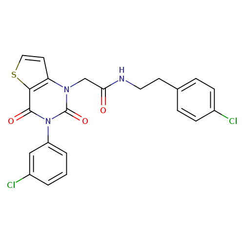 2-[3-(3-chlorophenyl)-2,4-dioxo-1H,2H,3H,4H-thieno[3,2-d]pyrimidin-1-yl]-N-[2-(4-chlorophenyl)ethyl]acetamide