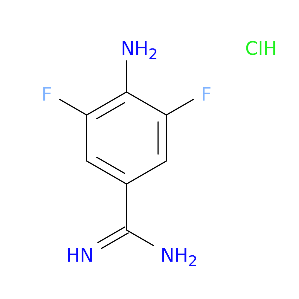 4-amino-3,5-difluorobenzene-1-carboximidamide hydrochloride
