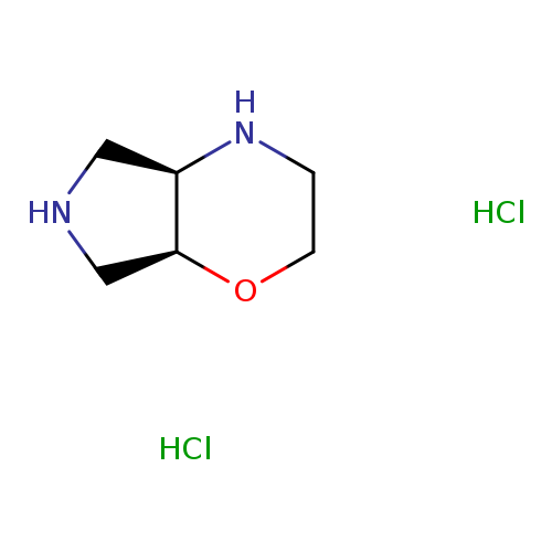 Pyrrolo[3,4-b]-1,4-oxazine, octahydro-, dihydrochloride, cis-
