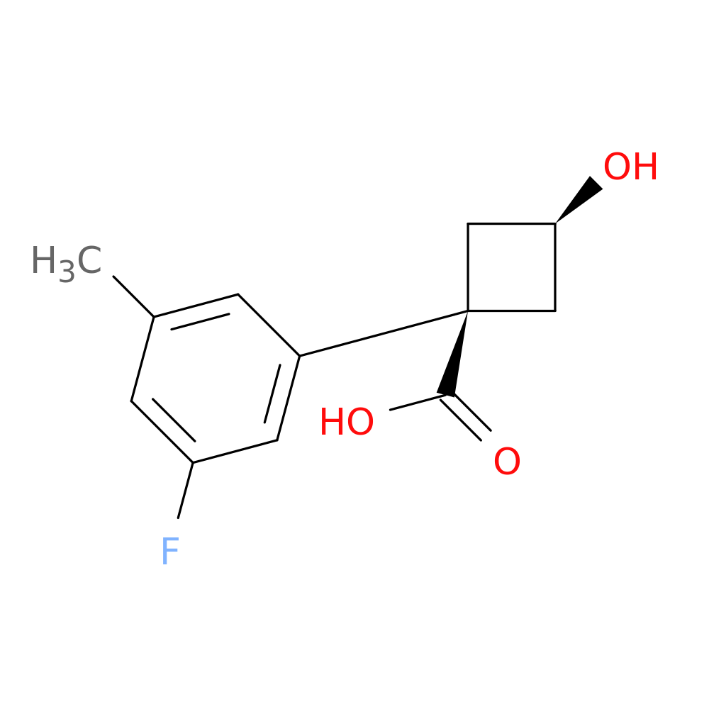 (1s,3s)-1-(3-fluoro-5-methylphenyl)-3-hydroxycyclobutane-1-carboxylic acid