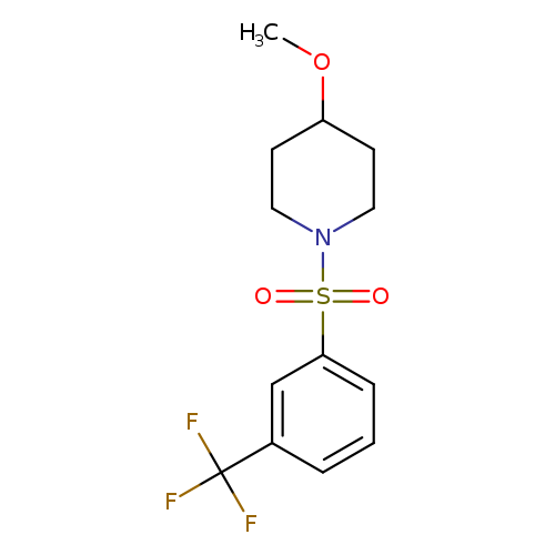 4-methoxy-1-[3-(trifluoromethyl)benzenesulfonyl]piperidine