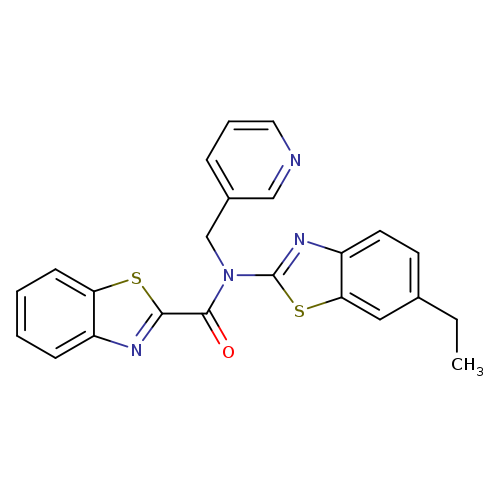 N-(6-ethyl-1,3-benzothiazol-2-yl)-N-[(pyridin-3-yl)methyl]-1,3-benzothiazole-2-carboxamide