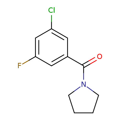 1-(3-chloro-5-fluorobenzoyl)pyrrolidine