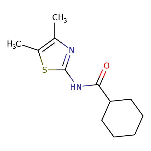 N-(4,5-dimethyl-1,3-thiazol-2-yl)cyclohexanecarboxamide