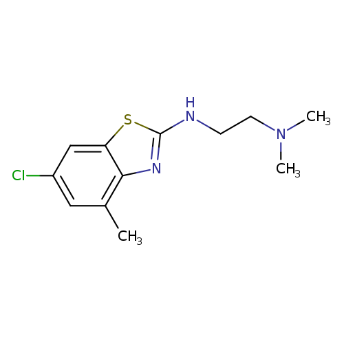 N'-(6-CHLORO-4-METHYL-1,3-BENZOTHIAZOL-2-YL)-N,N-DIMETHYLETHANE-1,2-DIAMI+