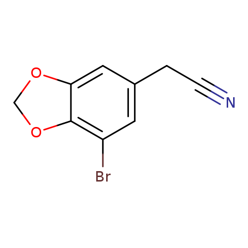 2-(7-bromo-2H-1,3-benzodioxol-5-yl)acetonitrile