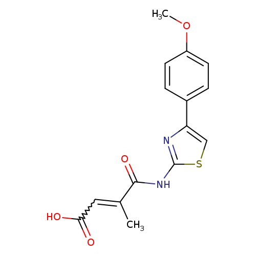 (2Z)-4-((4-(4-methoxyphenyl)-1,3-thiazol-2-yl)amino)-3-methyl-4-oxobut-2-enoic acid
