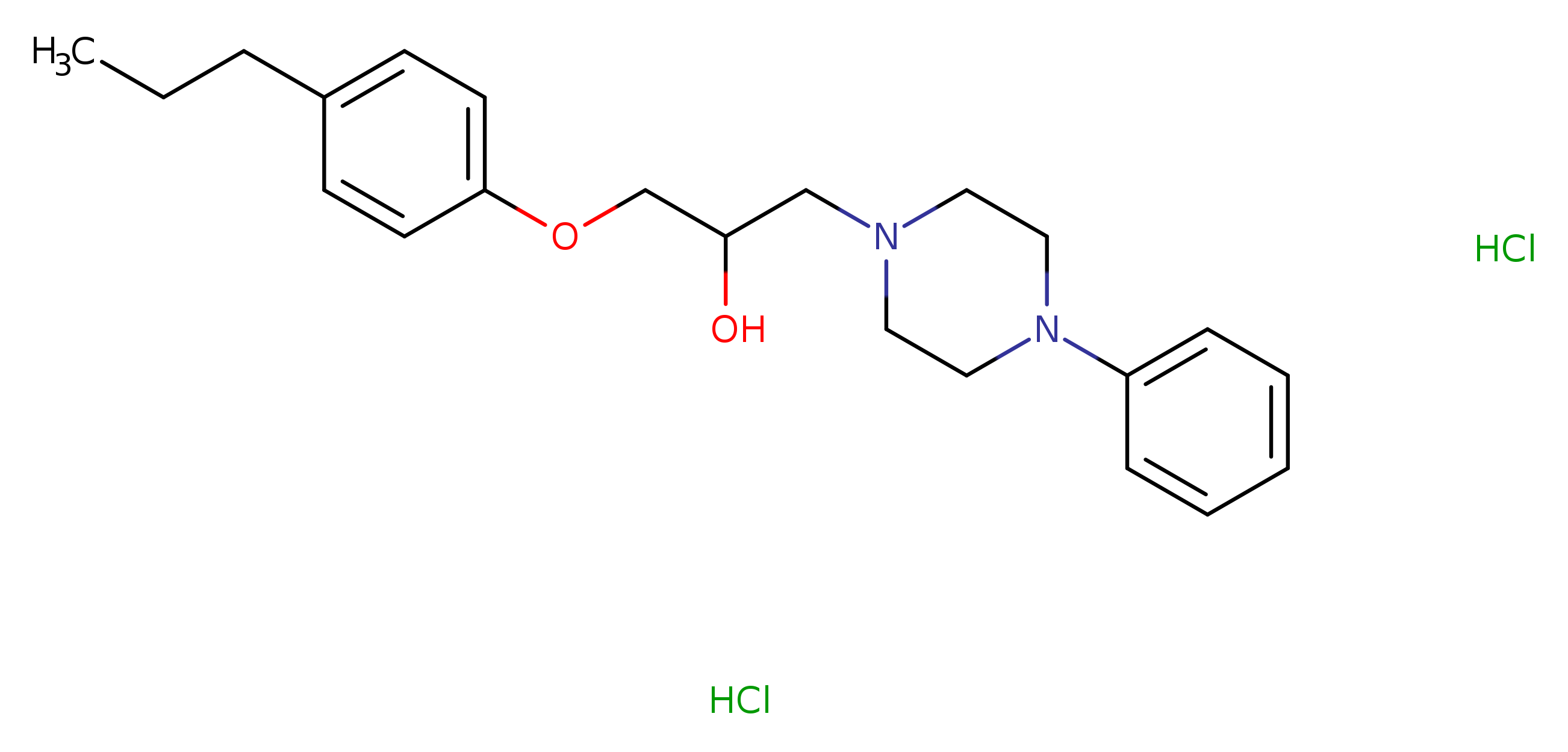 1-(4-phenylpiperazin-1-yl)-3-(4-propylphenoxy)propan-2-ol dihydrochloride