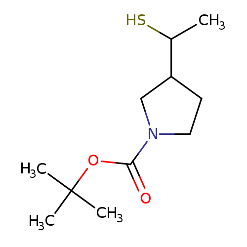 tert-butyl 3-(1-sulfanylethyl)pyrrolidine-1-carboxylate