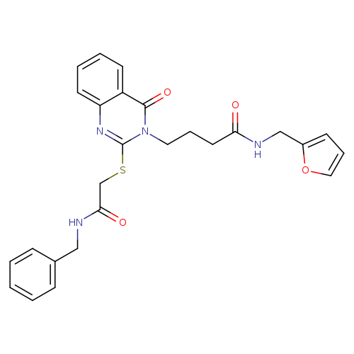 4-(2-{[(benzylcarbamoyl)methyl]sulfanyl}-4-oxo-3,4-dihydroquinazolin-3-yl)-N-[(furan-2-yl)methyl]butanamide