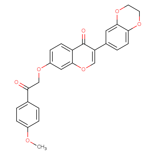 3-(2,3-dihydro-1,4-benzodioxin-6-yl)-7-[2-(4-methoxyphenyl)-2-oxoethoxy]-4H-chromen-4-one