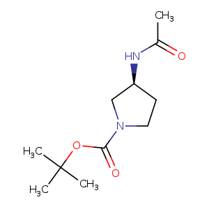 1-Pyrrolidinecarboxylic acid, 3-(acetylamino)-, 1,1-dimethylethyl ester, (3S)-