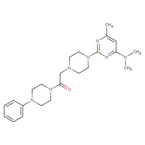 2-{4-[4-(dimethylamino)-6-methylpyrimidin-2-yl]piperazin-1-yl}-1-(4-phenylpiperazin-1-yl)ethan-1-one
