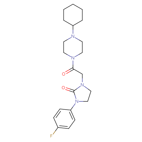 1-[2-(4-cyclohexylpiperazin-1-yl)-2-oxoethyl]-3-(4-fluorophenyl)imidazolidin-2-one