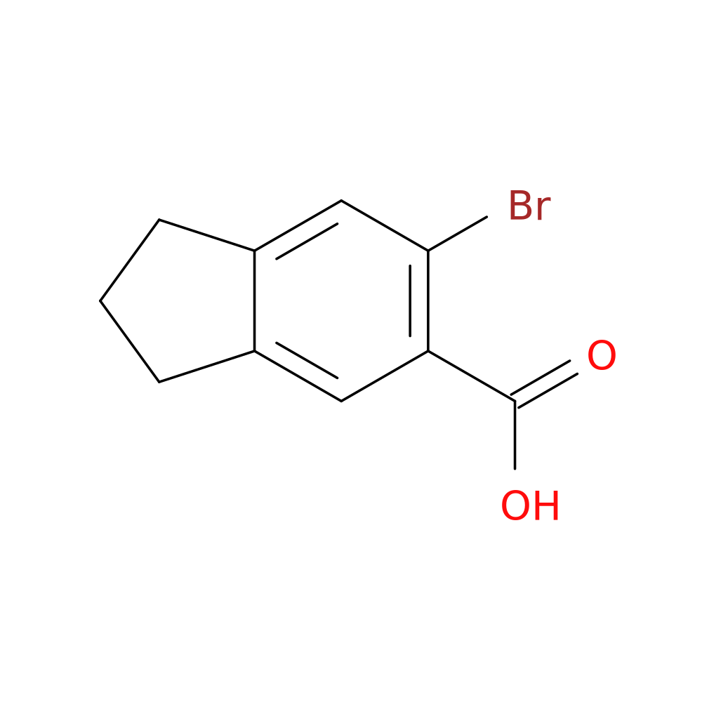 6-bromo-2,3-dihydro-1H-indene-5-carboxylic acid