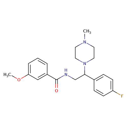 N-[2-(4-fluorophenyl)-2-(4-methylpiperazin-1-yl)ethyl]-3-methoxybenzamide