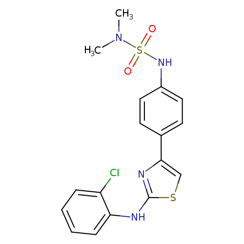 N-(2-chlorophenyl)-4-{4-[(dimethylsulfamoyl)amino]phenyl}-1,3-thiazol-2-amine