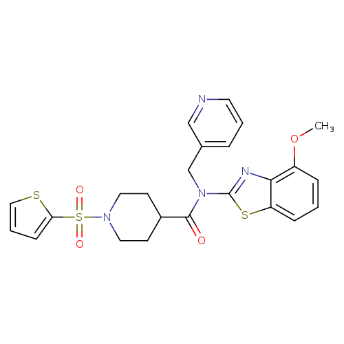 N-(4-methoxy-1,3-benzothiazol-2-yl)-N-[(pyridin-3-yl)methyl]-1-(thiophene-2-sulfonyl)piperidine-4-carboxamide