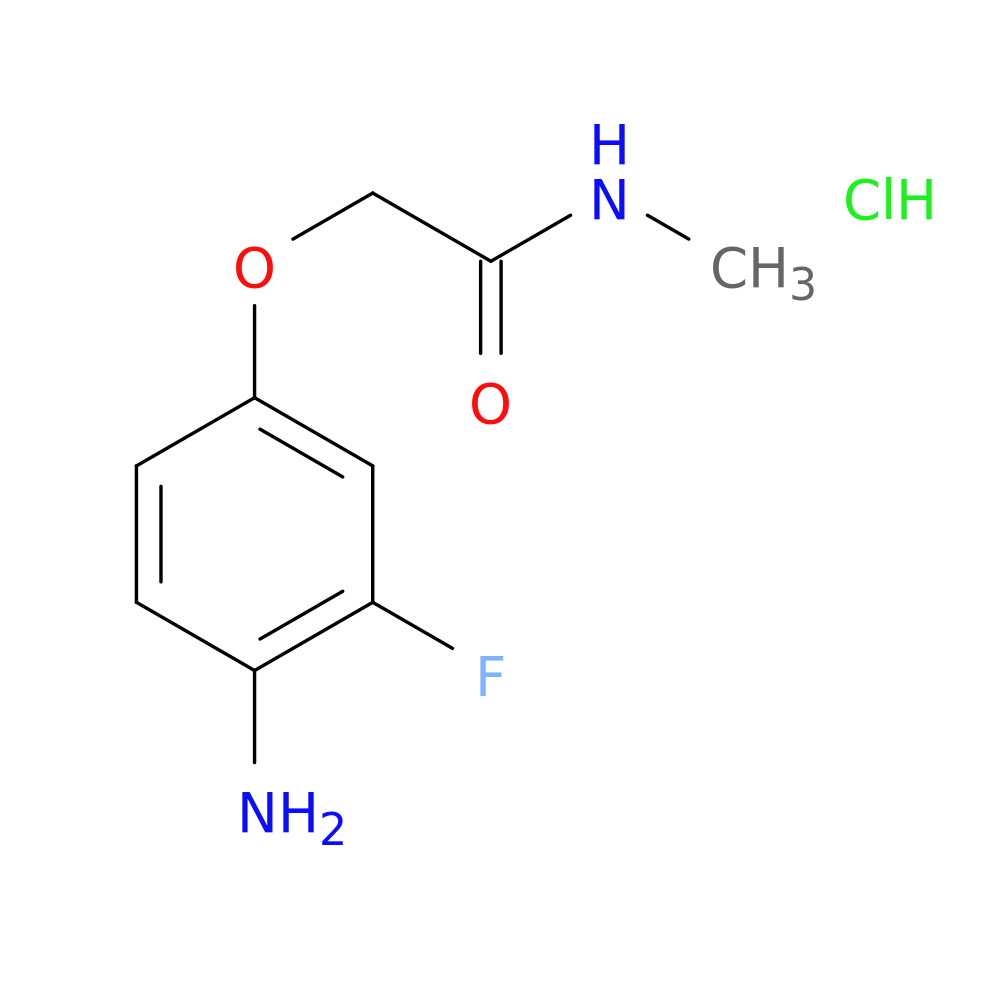 2-(4-amino-3-fluorophenoxy)-N-methylacetamide hydrochloride