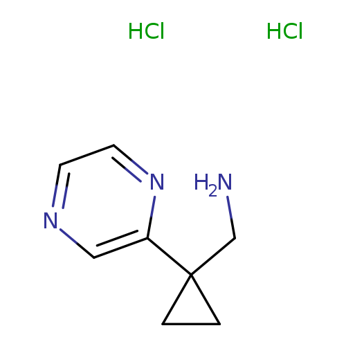 1-[1-(pyrazin-2-yl)cyclopropyl]methanamine dihydrochloride