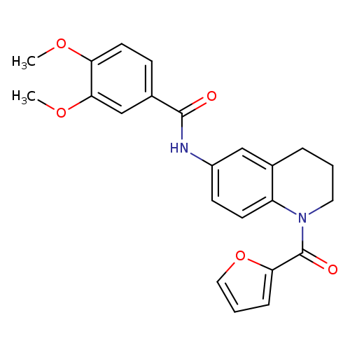 N-[1-(furan-2-carbonyl)-1,2,3,4-tetrahydroquinolin-6-yl]-3,4-dimethoxybenzamide