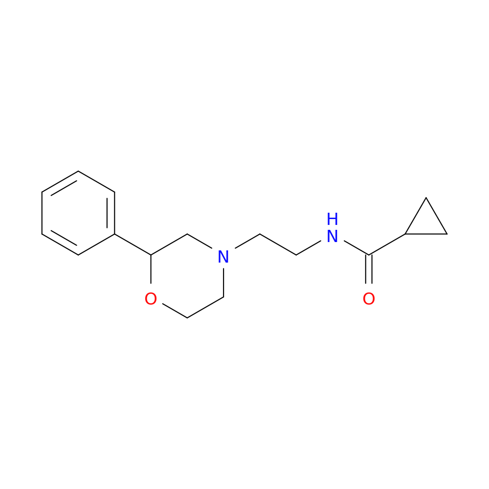 N-[2-(2-phenylmorpholin-4-yl)ethyl]cyclopropanecarboxamide