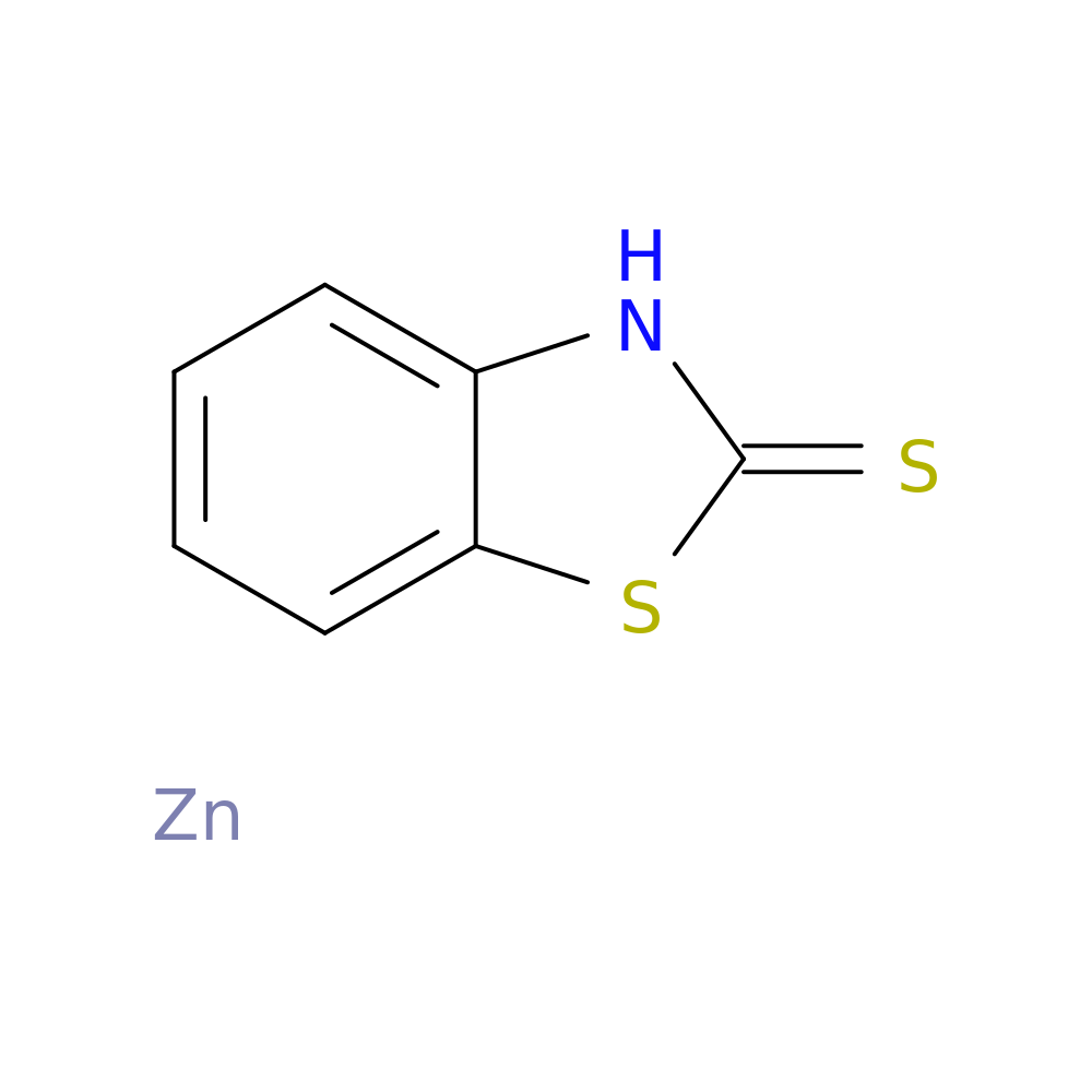 2(3H)-Benzothiazolethione, zinc salt (2:1)