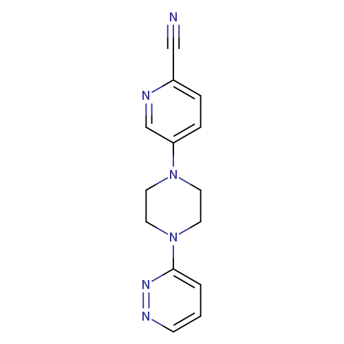 5-[4-(pyridazin-3-yl)piperazin-1-yl]pyridine-2-carbonitrile