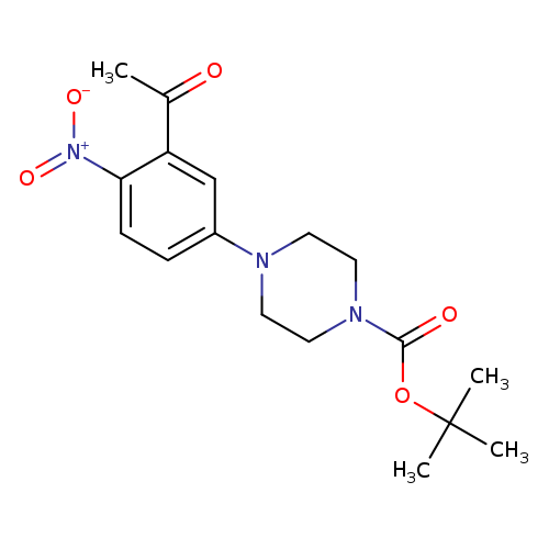 tert-Butyl 4-(3-acetyl-4-nitrophenyl)tetrahydro-1(2h)-pyrazinecarboxylate