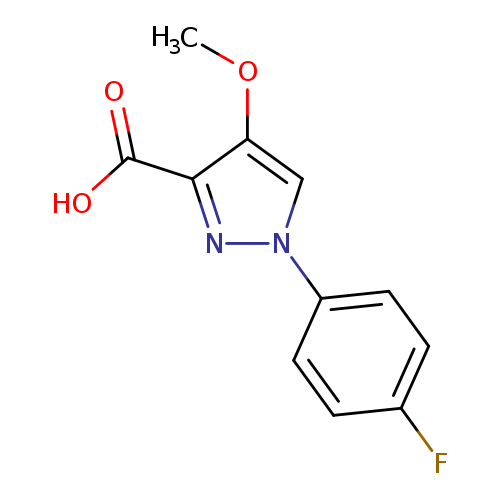 1-(4-fluorophenyl)-4-methoxy-1H-pyrazole-3-carboxylic acid