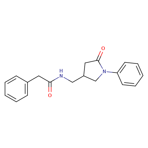 N-[(5-oxo-1-phenylpyrrolidin-3-yl)methyl]-2-phenylacetamide